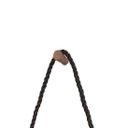 Ver imagem 4 de Espelho Decorativo Adnet Vintage Alça Sisal Black Oval 60x40 cm 40 x 60 cm Oval