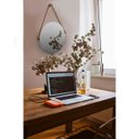 Ver imagem 2 de Espelho Decorativo Adnet Vintage Alça Sisal Yellow 60 cm Redondo 60 cm