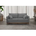 Ver imagem 2 de Kit Sofá 3 Lugares E 2 Poltronas Beny - Suede Grafite