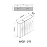 Guarda-roupa Modulado Reflecta Innova 6 Portas 262,2cm x 240cm MOD 011 100% MDF - 3
