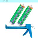 Ver imagem 1 de Kit 2 Silicone Cinza Selante Acrílico Base Água e Aplicador