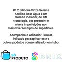 Ver imagem 3 de Kit 2 Silicone Cinza Selante Acrílico Base Água e Aplicador