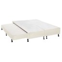 Ver imagem 1 de Cama Box Base C-auxiliar Universal Queen Poli Tecido Clean (158x198x27) - Castor
