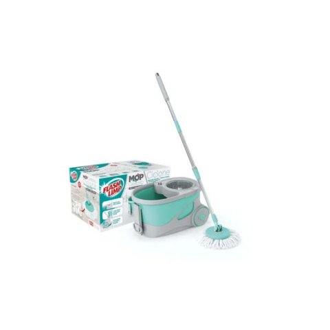 Mop Giratório Ciclone Com Rodas Mop7290 Limpeza Flash Limp