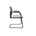 Ver imagem 2 de Cadeira Fixa Brizza Plaxmetal Aproximação Tela Cinza Assento Fendi T87