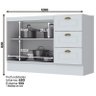 Cozinha Completa Americana 10 Peças Branco - Móveis Henn - 6