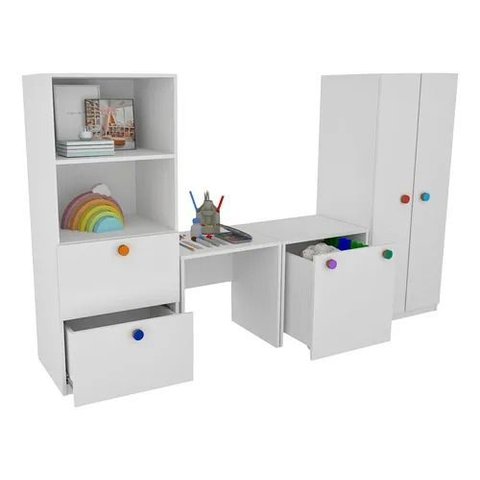 Armário Montessoriano Rubi 01 100%mdf (guardaroupa Infantil)
