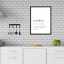 Ver imagem 1 de Quadro Minimalista Coffee - Dictionary 24x18cm - com Vidro:moldura Preta