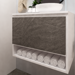 Gabinete para Banheiro Madeira 60cm Suspenso - 3