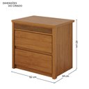 Ver imagem 4 de Painel Cabeceira Frisado Solteiro 109x90cm com 1 Mesa de Cabeceira Polidoro