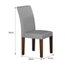 Kit 2 Cadeiras Estofada Napoli Braúna Veludo Prata - Leifer Cor: Braúna / Joli Prata - 6