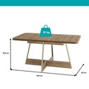 Ver imagem 3 de Mesa de Jantar 6 Lugares Retangular 1,60m 1592 Carraro Carvalho