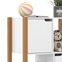 Ver imagem 3 de Armário Organizador Kids Liv com 2 Portas e 2 Gavetas Branco Soft/Freijó - Matic Móveis