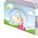 Ver imagem 4 de Bicama Solteiro Tema Princesa Encantada Adesivada Cama Auxiliar Mdf/mdp