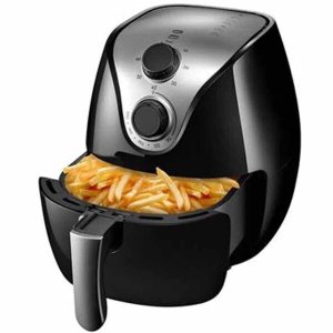 Fritadeira AirFryer Multilaser familia 4litros original:110v/Preto
