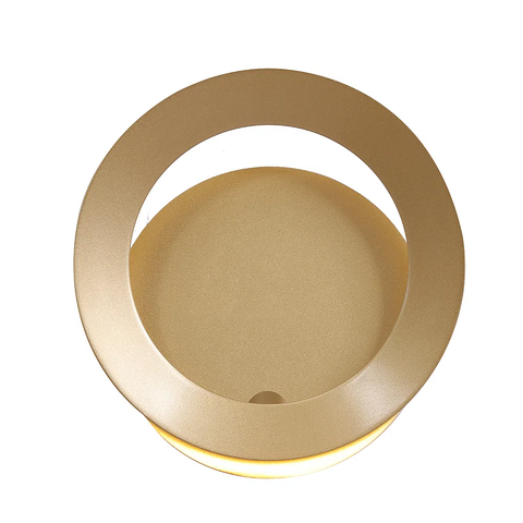 Arandela Ginga Dourado e Branco (d)17cm (l)10.5cm (a)17cm 1x6w 3000k 300lm - Bb025