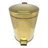 Lixeira Dourada em Aço Inox para Banheiro com Pedal 20l Fineza Novo Design - 2