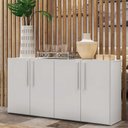 Ver imagem 3 de Aparador Buffet 4 portas Viena Multimóveis V3604 Branco