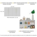 Ver imagem 4 de Aparador Buffet 4 portas Viena Multimóveis V3604 Branco