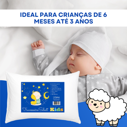 Kit 2 Travesseiros Select Baby Macios Infantil até 3 Anos Antialérgico Lavável - 10