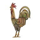 Ver imagem 5 de Galo Dos Ventos Do Havaí Colorido Grande 65 Cm De Altura