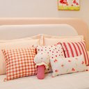 Ver imagem 3 de Almofada Xadrez Vermelho