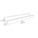 Ver imagem 2 de Prateleira Tempero Simples 45 Cm Branco Em Mdf