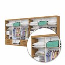 Ver imagem 6 de Closet Casal Duplo Lu 12 Portas 8 Gavetas Cinamomo