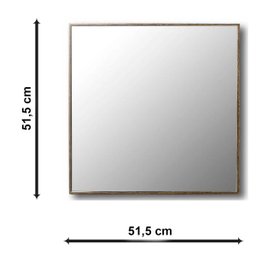Espelho Decorativo Barcelona Bisote Moldura Demolição 50x50 cm - 5