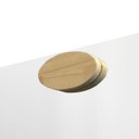 Ver imagem 2 de Espelho Decorativo Cantos com Gancho Pinus Oval 50x50 cm