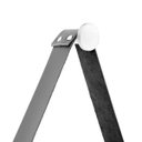 Ver imagem 3 de Kit de Espelho Adnet 20 cm e 30 cm com Alça de Couro Ecológico Branco/Preto