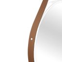 Ver imagem 2 de Kit de Espelho Adnet 20 cm e 30 cm com Alça de Couro Ecológico Branco/Caramelo