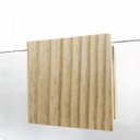 Ver imagem 2 de Espelho Decorativo Cantos com Gancho Pinus Quadrado 50x50 cm