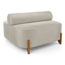 Ver imagem 4 de Kit 02 Sofás Ilha Orgânico Living Closet Evo 125cm 02 Lugares Veludo Bege Claro - Desk Design
