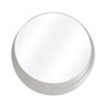 Espelho Decorativo Stokolmo Branco Off White 60 cm Redondo Branco, 60 cm - 5