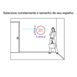 Espelho Decorativo Stokolmo Branco Off White 60 cm Redondo Branco, 60 cm - 8