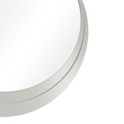 Espelho Decorativo Stokolmo Branco Off White 60 cm Redondo Branco, 60 cm - 3