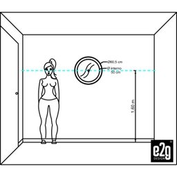 Espelho Decorativo Paella Ouro Velho Craquelado 60 cm Redondo - 8