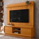 Ver imagem 2 de Painel Home Theater Siena para Tv 75 Pol 2 Portas 184 Cm Cinamomo Madetec Cinamomo