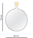 Ver imagem 6 de Espelho Decorativo Twiza Preto 60 cm Redondo