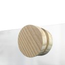 Ver imagem 2 de Espelho Decorativo Cantos com Gancho Pinus Redondo 50x50 cm