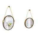 Ver imagem 1 de Kit Espelhos Adnet Corten de 30cm + 20 cm com corda de sisal natural