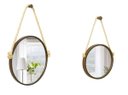 Ver imagem 1 de Kit Espelhos Adnet Corten de 30cm + 20 cm com corda de sisal natural