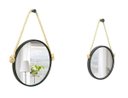 Ver imagem 1 de Kit Espelhos Adnet Preto de 30cm + 20 cm com Corda de Sisal Natural