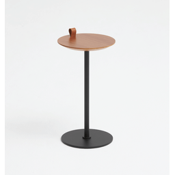Mesa de Apoio Halter - Tampo Carvalho - Base Aço Carbono - Altura 55cm - 2