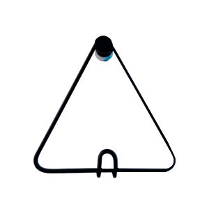 Pendurador Gancho Wire Minimals Polygon Preto 0,14X0,15 Cm