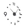 Relógio De Parede 3d Decoração Numeros Pontos Letras PEQUENO - Preto - 3