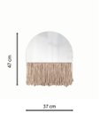 Ver imagem 2 de Espelho Decorativo Half Bangs Bege 27 cm