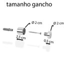 Ver mais imagens de Espelho Decorativo Duplo Preto Alça Corrente 20 cm e 20 cm Redondo 20 cm