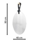 Ver imagem 7 de Espelho Decorativo Hole Alça Sisal Yellow Oval 60x40 cm